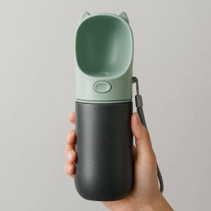 Large Capacity Dog Water Bottle For Walking Double Layer Insulation Portable Travel Flask