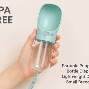 BPA Free Portable Puppy Water Bottle Dispenser Lightweight Design For Small Breeds Cats