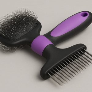 Dual Sided Pet Grooming Comb Brush For Daily Brushing And Loose Hair Undercoat