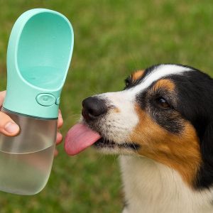 Squeeze Portable Dog Water Bottle For Walking Auto Pump Lightweight Travel Drinking Cup