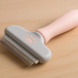 Gentle Deshedding Pet Brush Tool For Sensitive Skin Puppies And Small Breed Kittens
